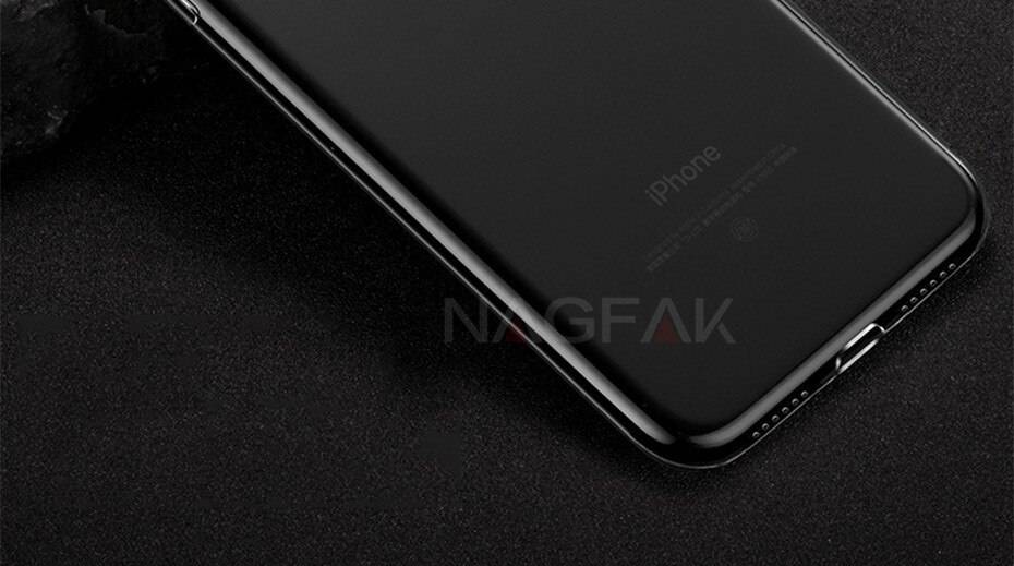 NAGFAK Ultra Thin Transparent Case For iPhone 8 7 Plus 6 6S Plus Cases Soft TPU Cover For iPhone 6 6S 7 8 Plus Phone Case Capa