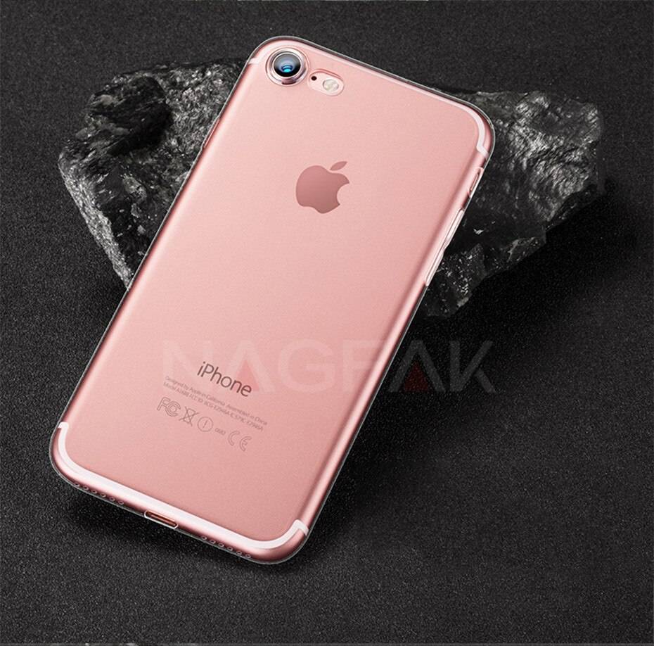 NAGFAK Ultra Thin Transparent Case For iPhone 8 7 Plus 6 6S Plus Cases Soft TPU Cover For iPhone 6 6S 7 8 Plus Phone Case Capa