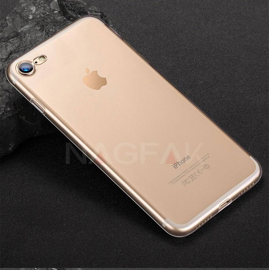 NAGFAK Ultra Thin Transparent Case For iPhone 8 7 Plus 6 6S Plus Cases Soft TPU Cover For iPhone 6 6S 7 8 Plus Phone Case Capa