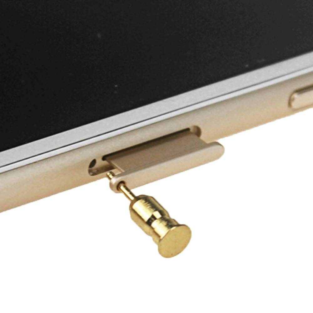 Besegad SIM Card Eject Pin& 3.5mm Earphone Jack Phone Dust Plugs for iPhone 5 6 7 8 X Plus Samsung Galaxy S8 Edge Phone Gadgets