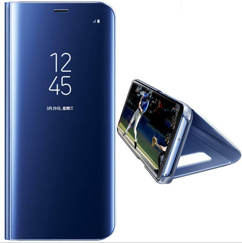 For Samsung Galaxy S8 Plus S6 S7 Edge Note 8 Smart Clear Mirror View Case For Samsung A3 A5 A7 J3 J5 J7 2017 Flip Stand Cover