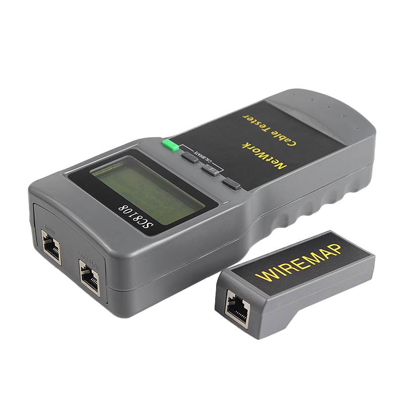 SC8108 Portable LCD Wireless Network Tester Meter&LAN Phone Cable Tester & Meter With LCD Display RJ45 Free Shipping