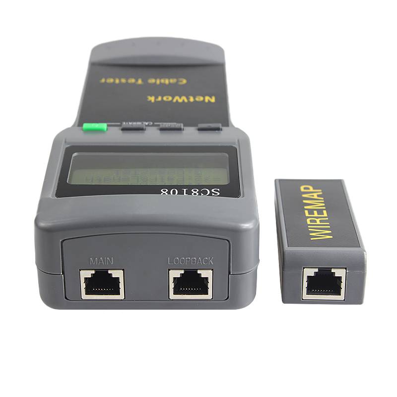 SC8108 Portable LCD Wireless Network Tester Meter&LAN Phone Cable Tester & Meter With LCD Display RJ45 Free Shipping