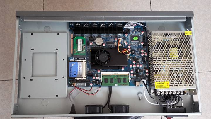 1U Atom Server / Firewall Network Security Atom D525  6 lan  6*intel PCI-E 1000M 82583v Lan 2G RAM 500G HDD