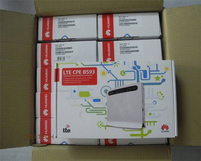 Original HUAWEI B593 B593s-22 4G LTE 150Mbps CPE Router + 4G antenna