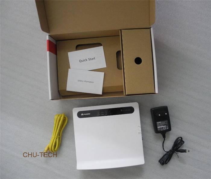 Original HUAWEI B593 B593s-22 4G LTE 150Mbps CPE Router + 4G antenna
