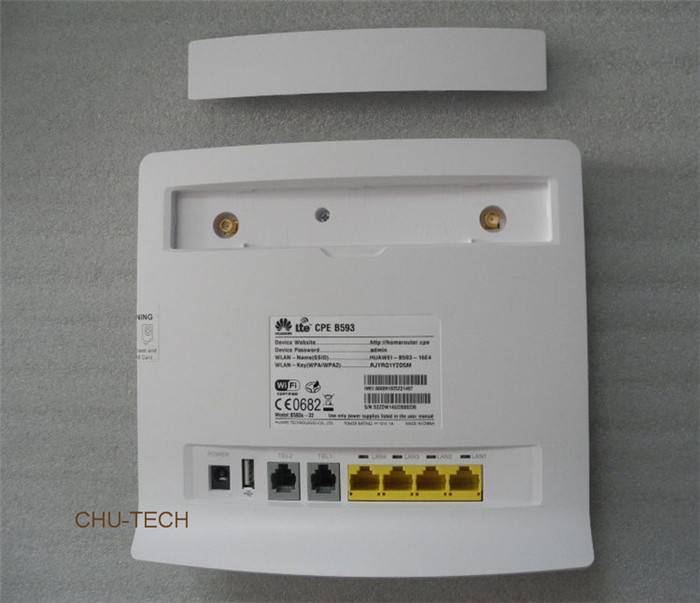 Original HUAWEI B593 B593s-22 4G LTE 150Mbps CPE Router + 4G antenna