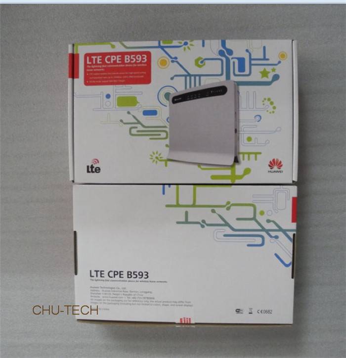 Original HUAWEI B593 B593s-22 4G LTE 150Mbps CPE Router + 4G antenna
