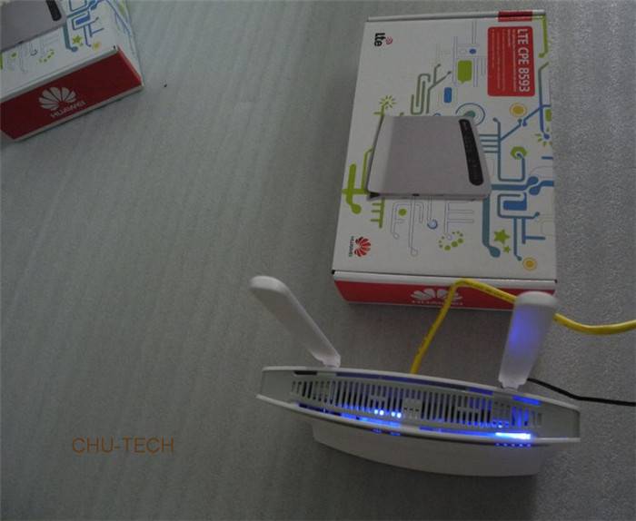 Original HUAWEI B593 B593s-22 4G LTE 150Mbps CPE Router + 4G antenna