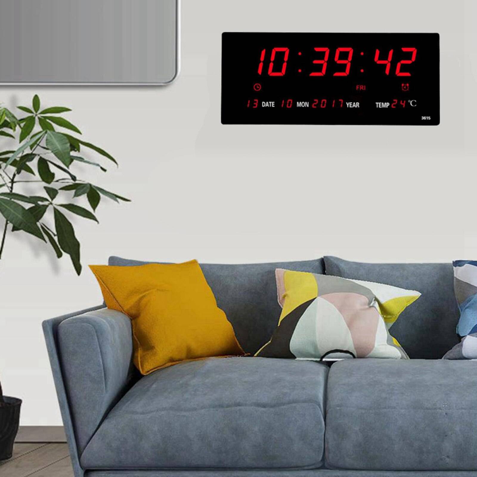 LED Digital Wall Clock Calendar