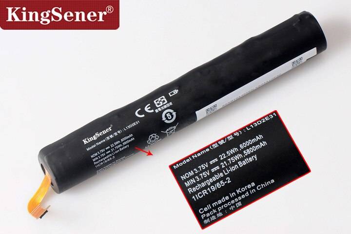 Korea Cell KingSener L13D2E31 Tablet Battery for Lenovo Yoga Tablet 8 B6000 B6000-H B6000-F 60044 60043 L13C2E31 3.75V 6000mAh