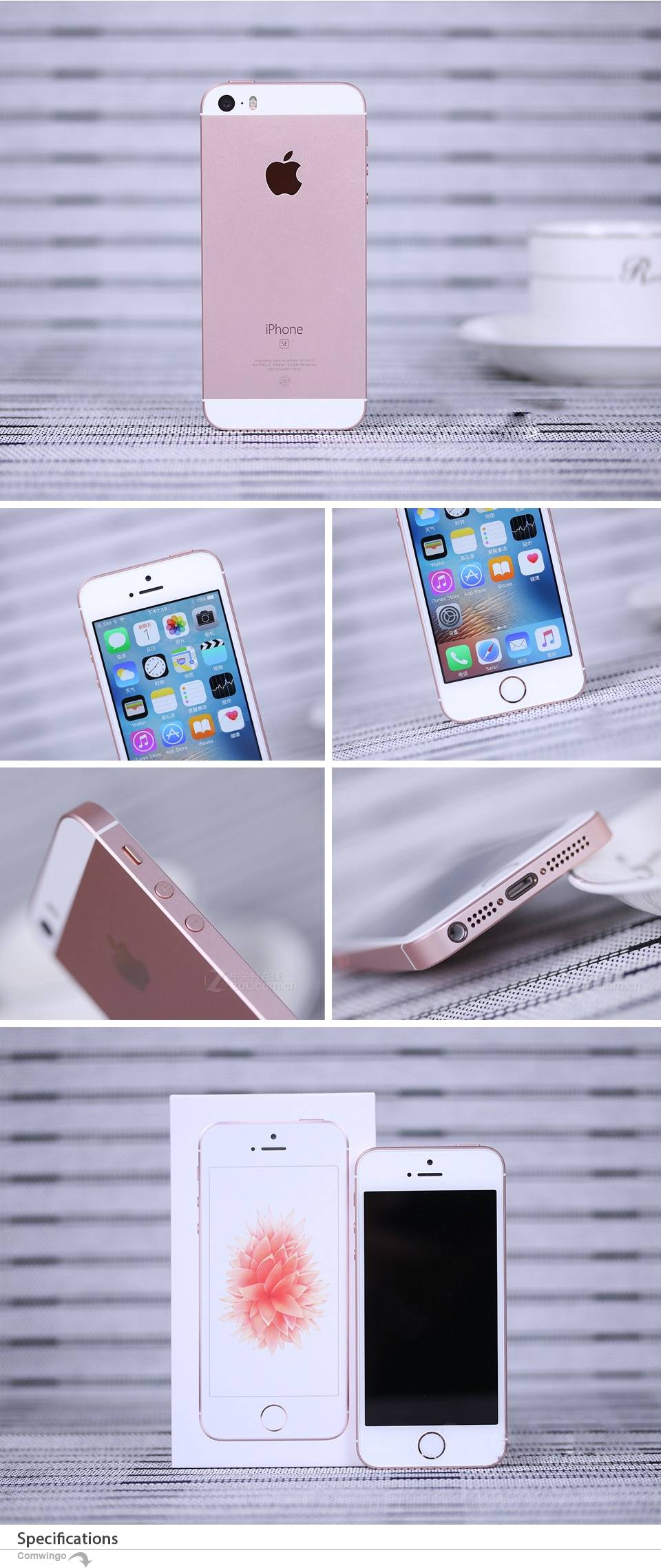 Original Unlocked Apple iPhone SE 2GB RAM 16G/32G/64GB ROM Mobile Phone A9 iOS 9 Dual Core 4G LTE 4.0'' Fingerprint Smartphone